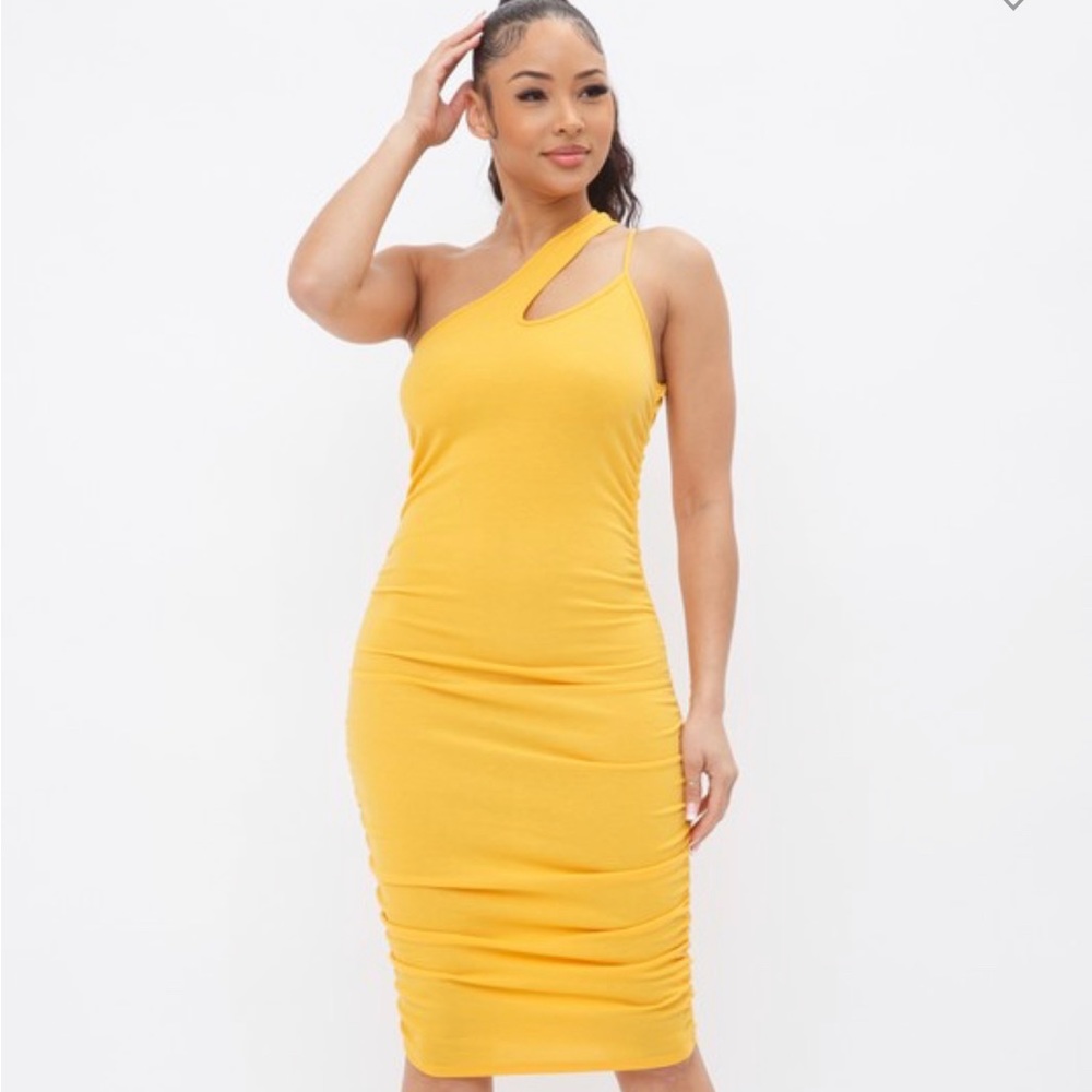 Yellow Midi Dress